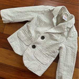 Gymboree Tan Seersucker Blazer